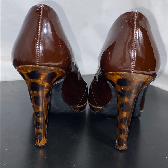 Jessica Simpson dark burgundy high heels size 8 - Picture 7 of 11